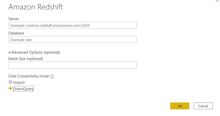 Select the Server Name